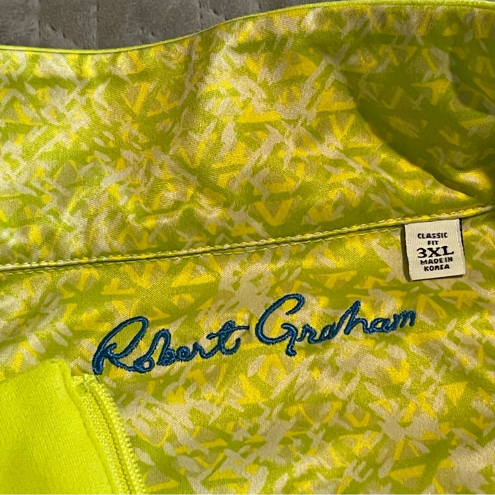 Robert‎ Graham 1/4 zip golf vest mens 3XL pre-owned condition - Picture 6 of 9